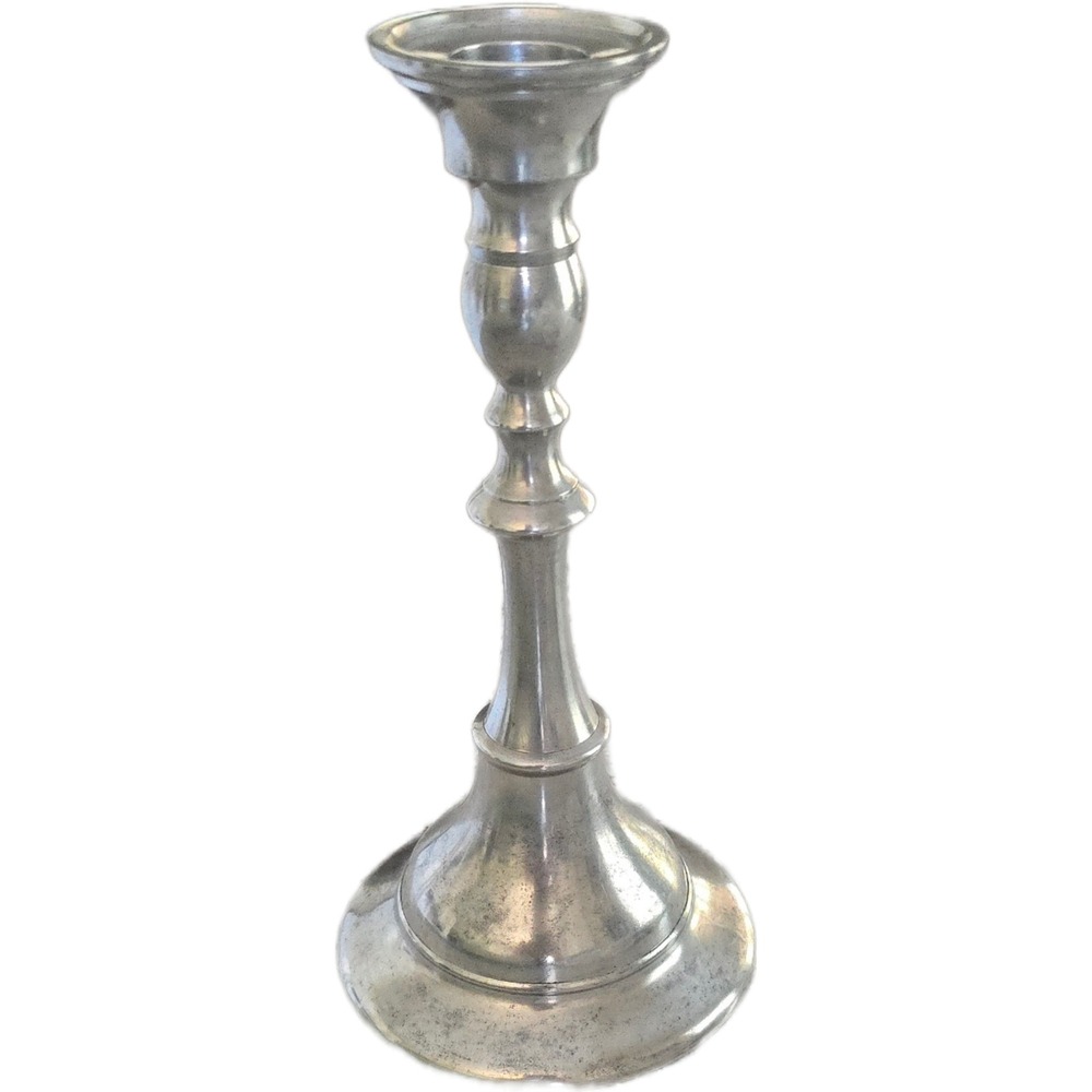 Royal Holland Pewter Daalderop Candlestick Made in Portugal Vintage Silver 8"